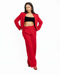 The Bold Red power suit 2-Piece Pant Suit