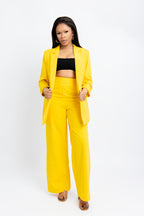 Vibrant Marigold Power Yellow Suit Set